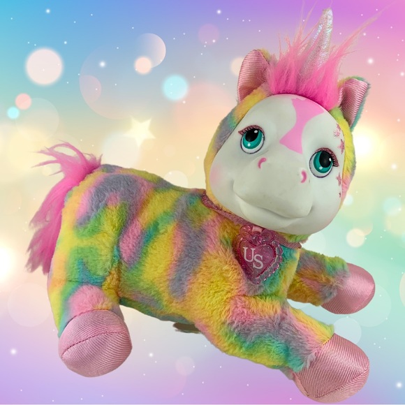 Unicorn Surprise Plush Skyla Mom 4 Babies Pastel Rainbow Tie Dye Stuffed Doll - Picture 6 of 6
